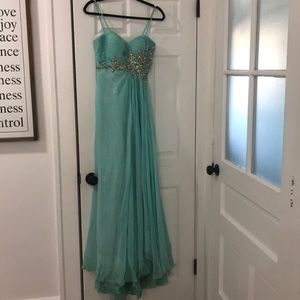 Mint green gown dress size 1/2